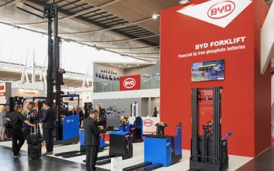 BYD demonstrates strength in depth in emissions free material handling 9 premieres amongst 12 model